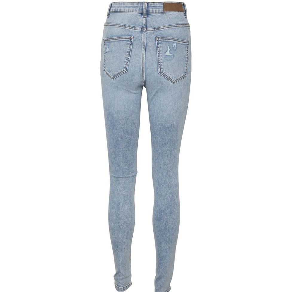 NOISY MAY Tiesūs džinsai moterims, Mėlyna, NMCALLIE HW DESTROY S 2