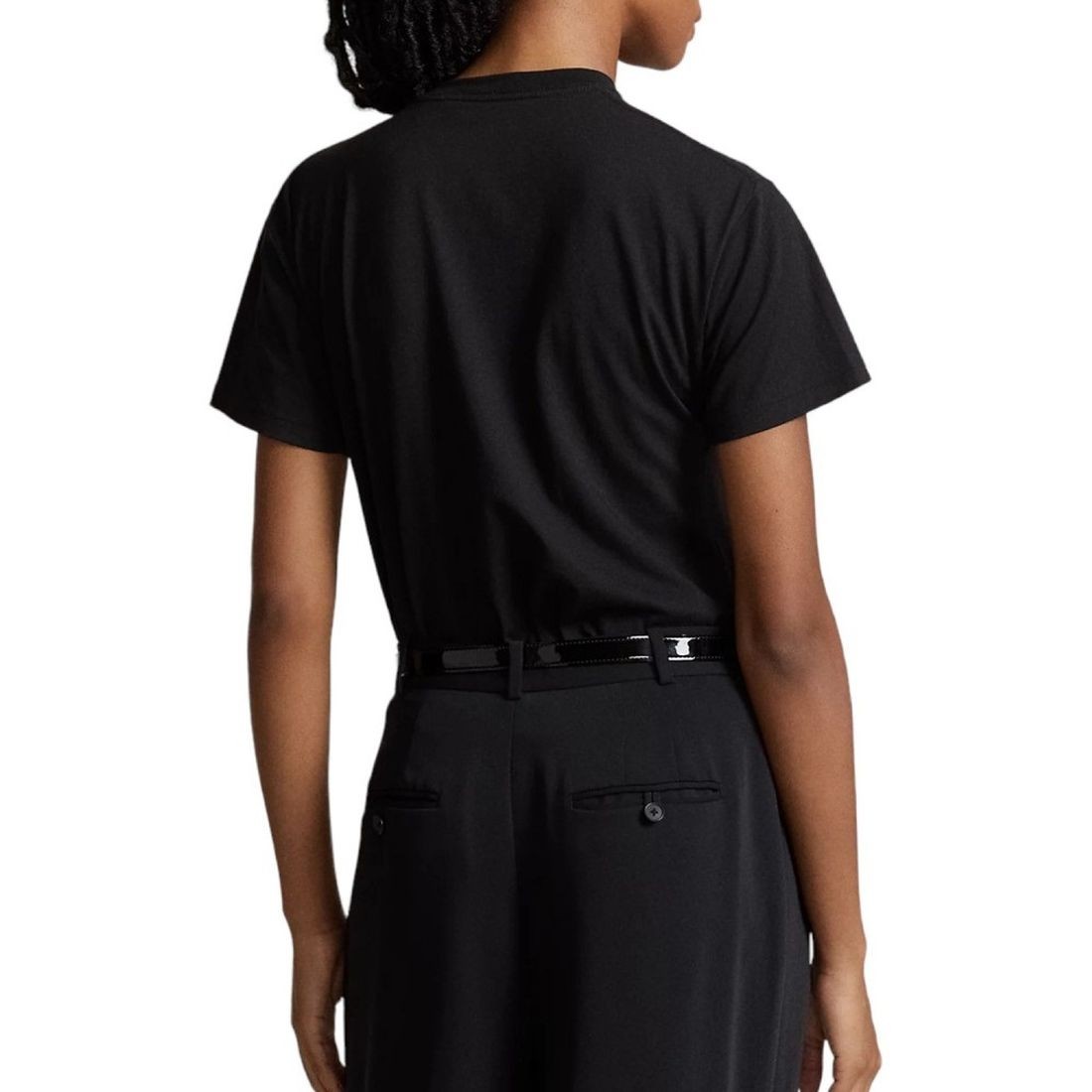 POLO RALPH LAUREN Marškinėliai trump. rankovėmis moterims, Juoda, Hlidy bear short sleeve tee 4