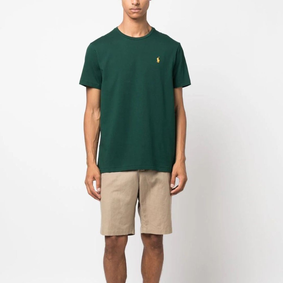 POLO RALPH LAUREN Marškinėliai trump. rankovėmis vyrams, Žalia, Short sleeve t-shirt 2