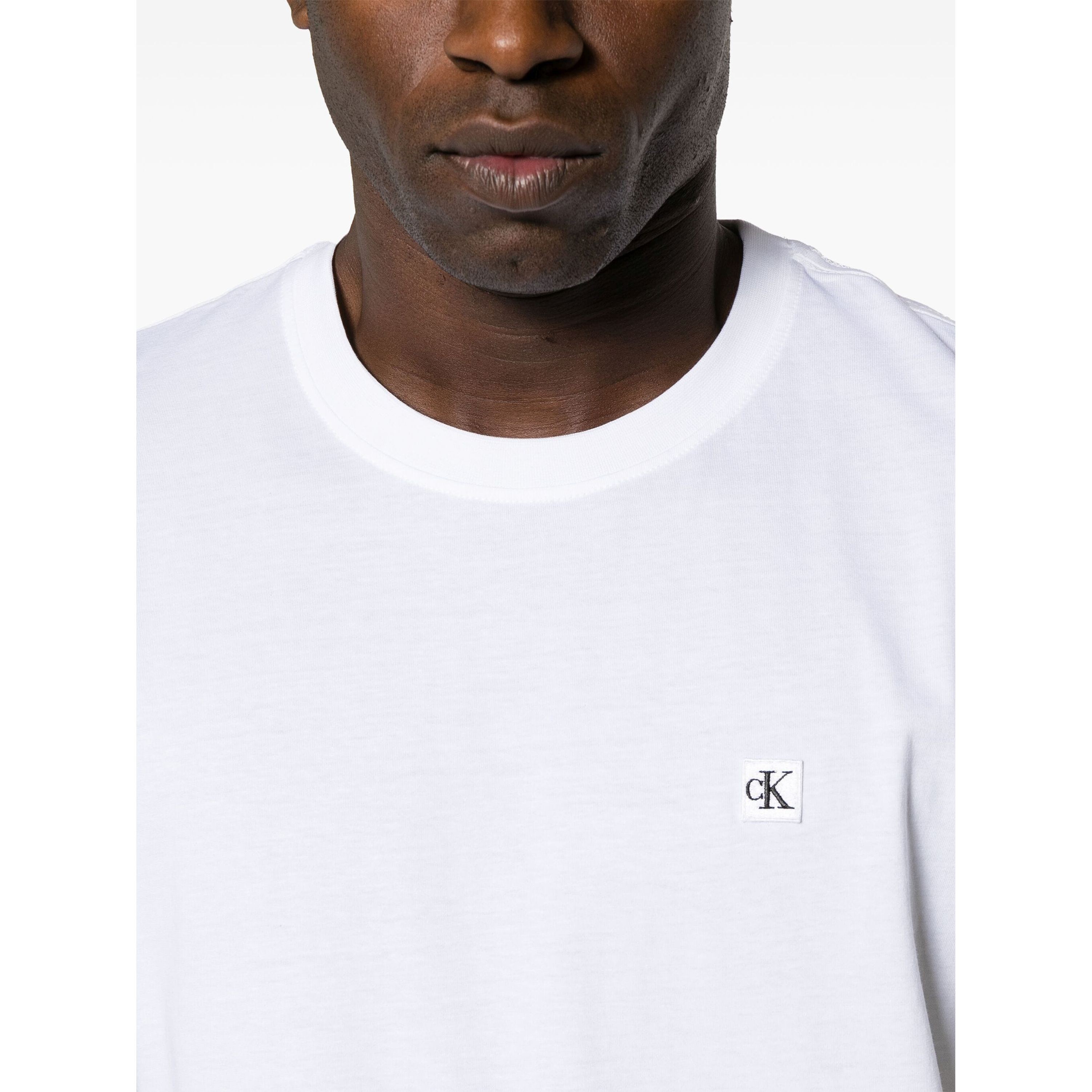 CALVIN KLEIN JEANS Marškinėliai trump. rankovėmis vyrams, Balta, S/s t-shirt 4