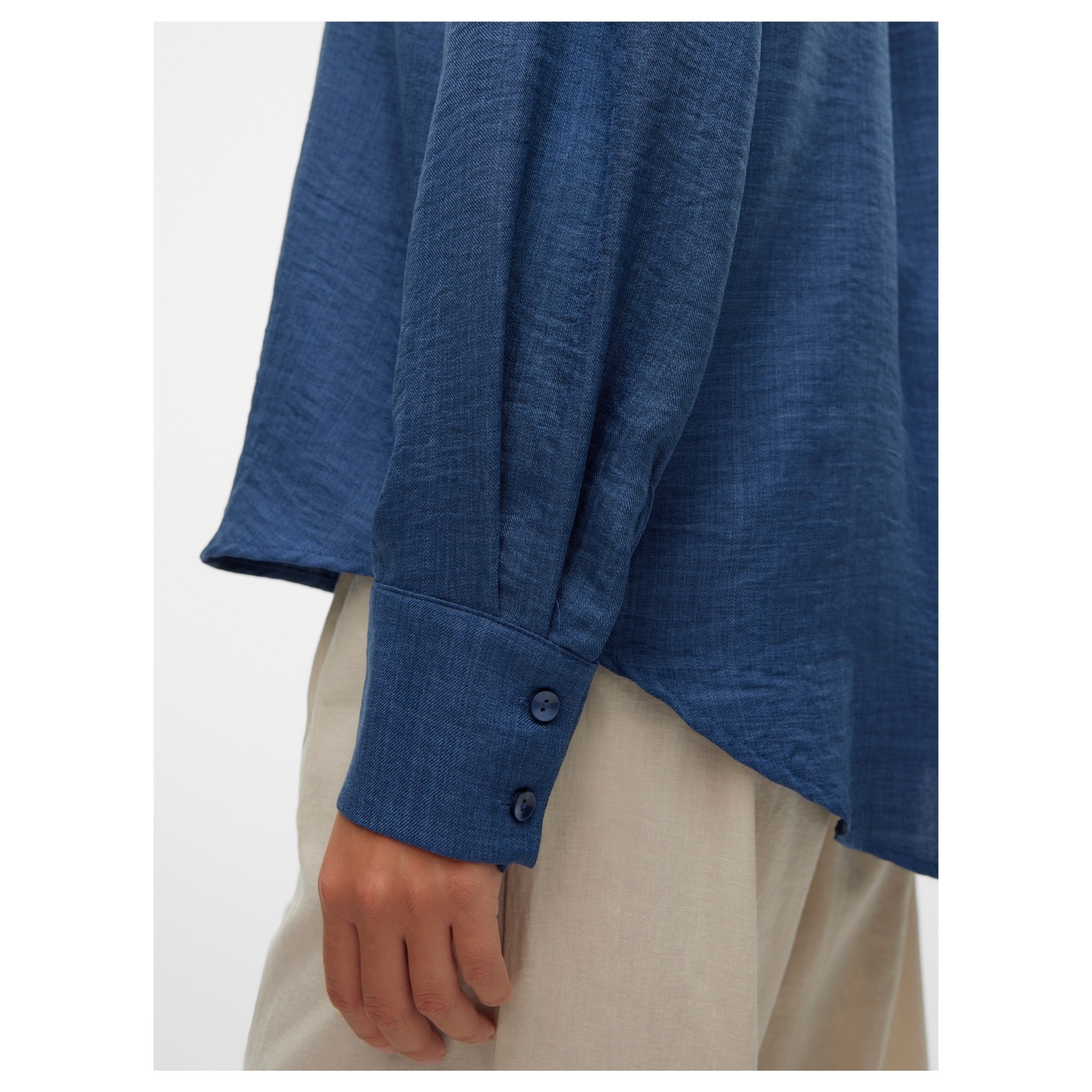 VERO MODA Marškiniai trump. rankovėmis moterims, Mėlyna, Melaney 4