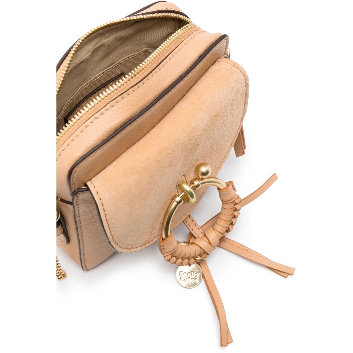 SEE BY CHLOE Rankinė per petį moterims, Ruda, Joan mini crossbody 4