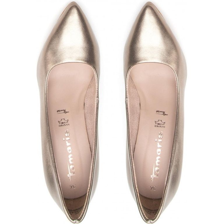 TAMARIS Aukštakulniai moterims, Auksinė, PUMPS 4