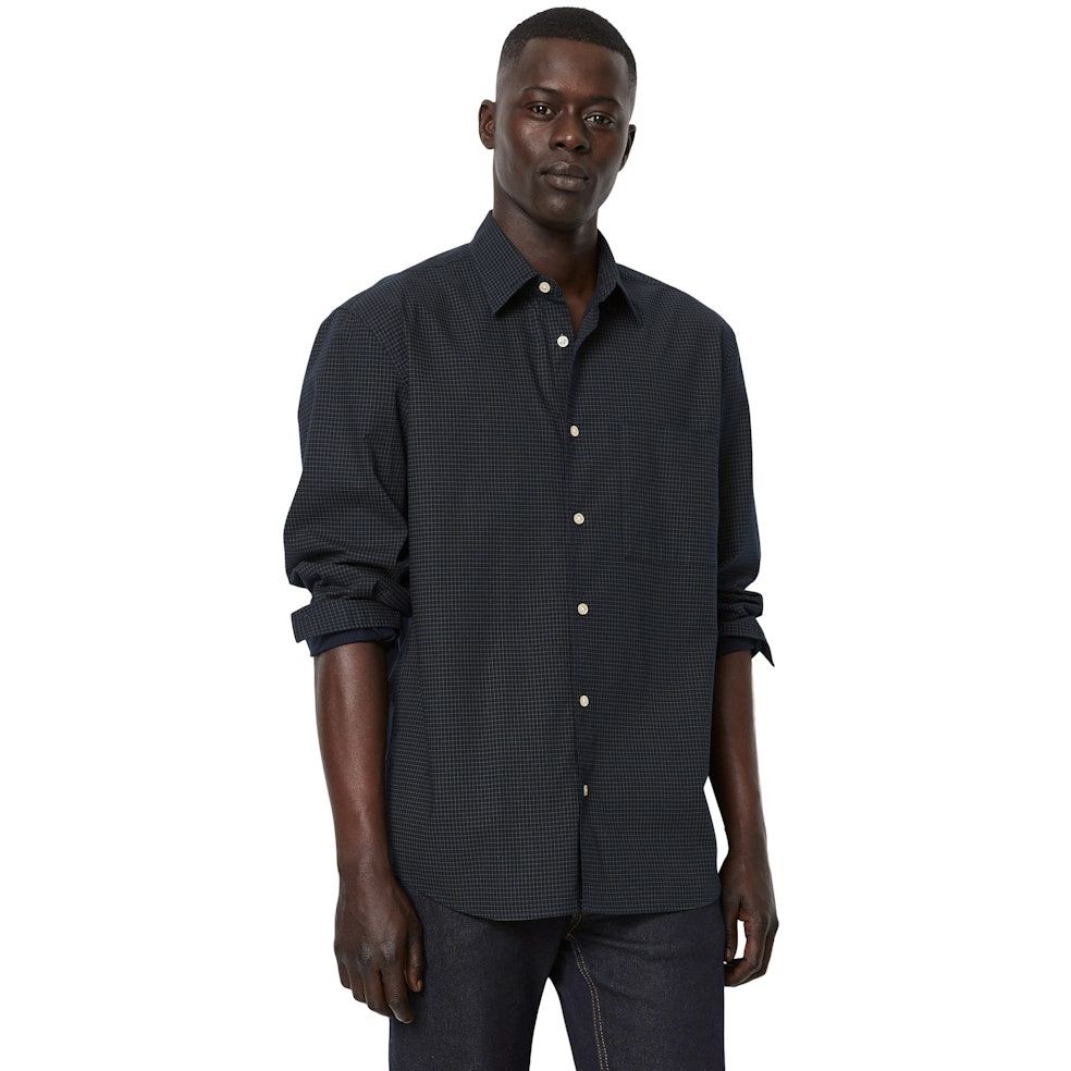 MARC O'POLO Marškiniai ilgomis rankovėmis vyrams, Mėlyna 2