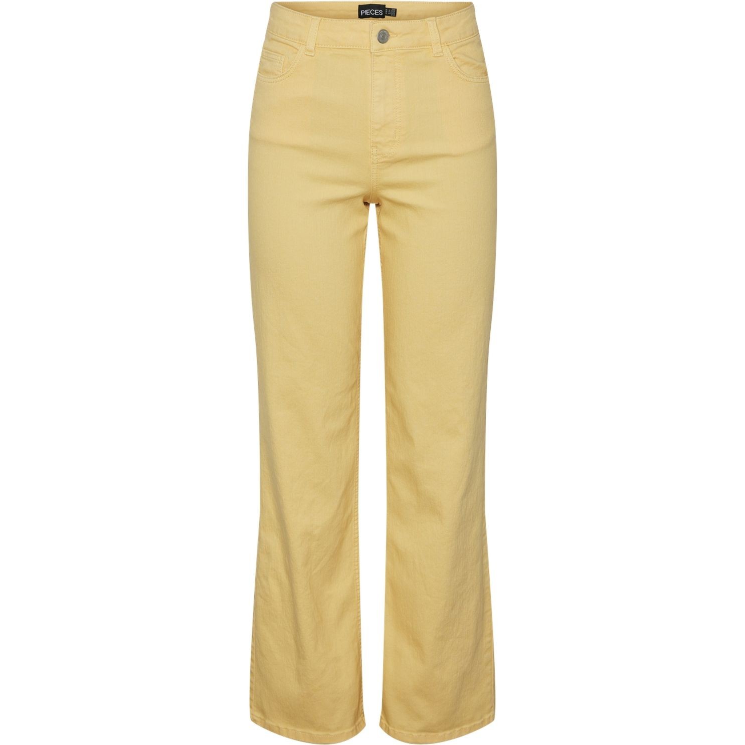 PIECES Tiesūs džinsai moterims, Oranžinė, PCPEGGY HW WIDE PANT 1