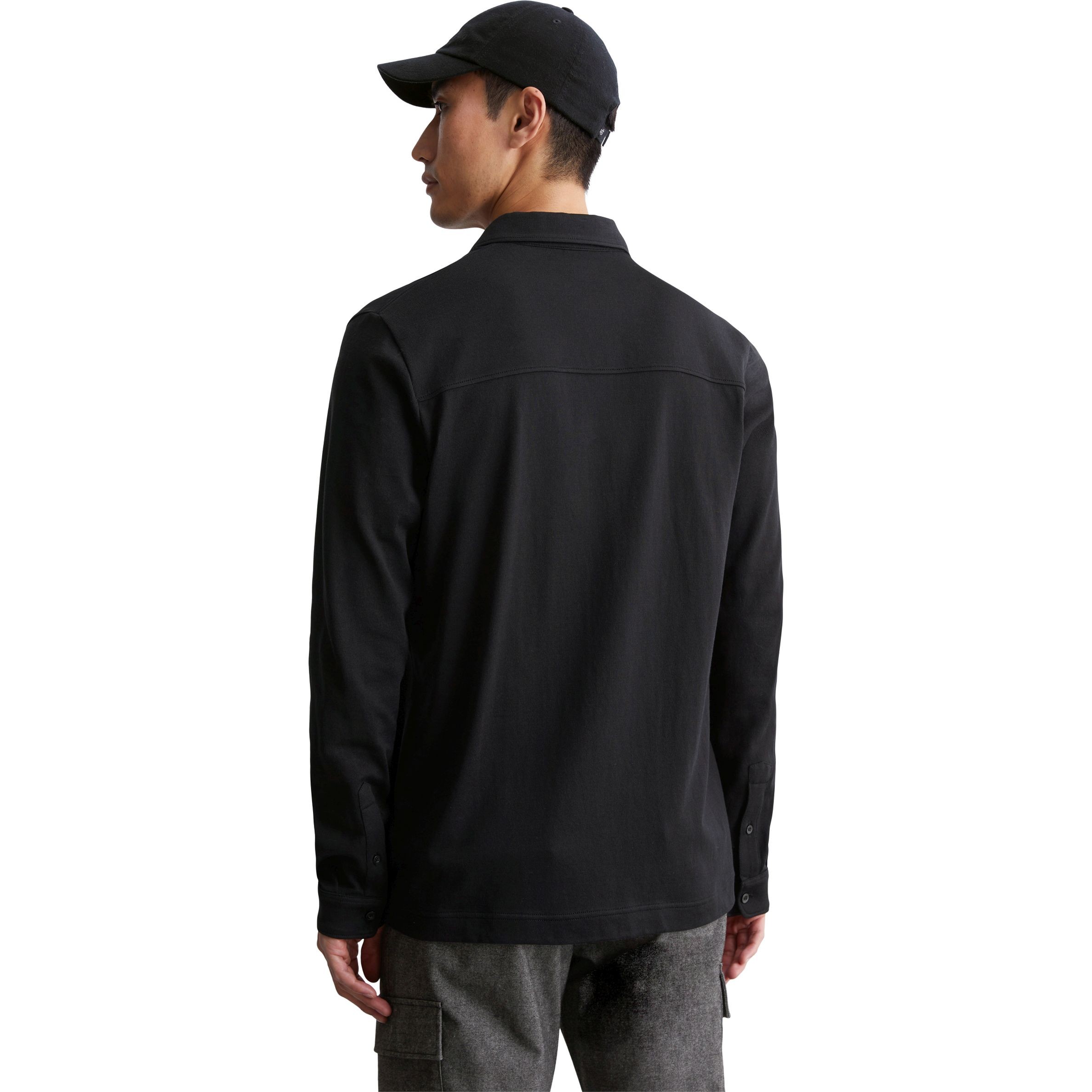 MARC O'POLO Marškiniai ilgomis rankovėmis vyrams, Juoda, Shirts lon 430214455082 3