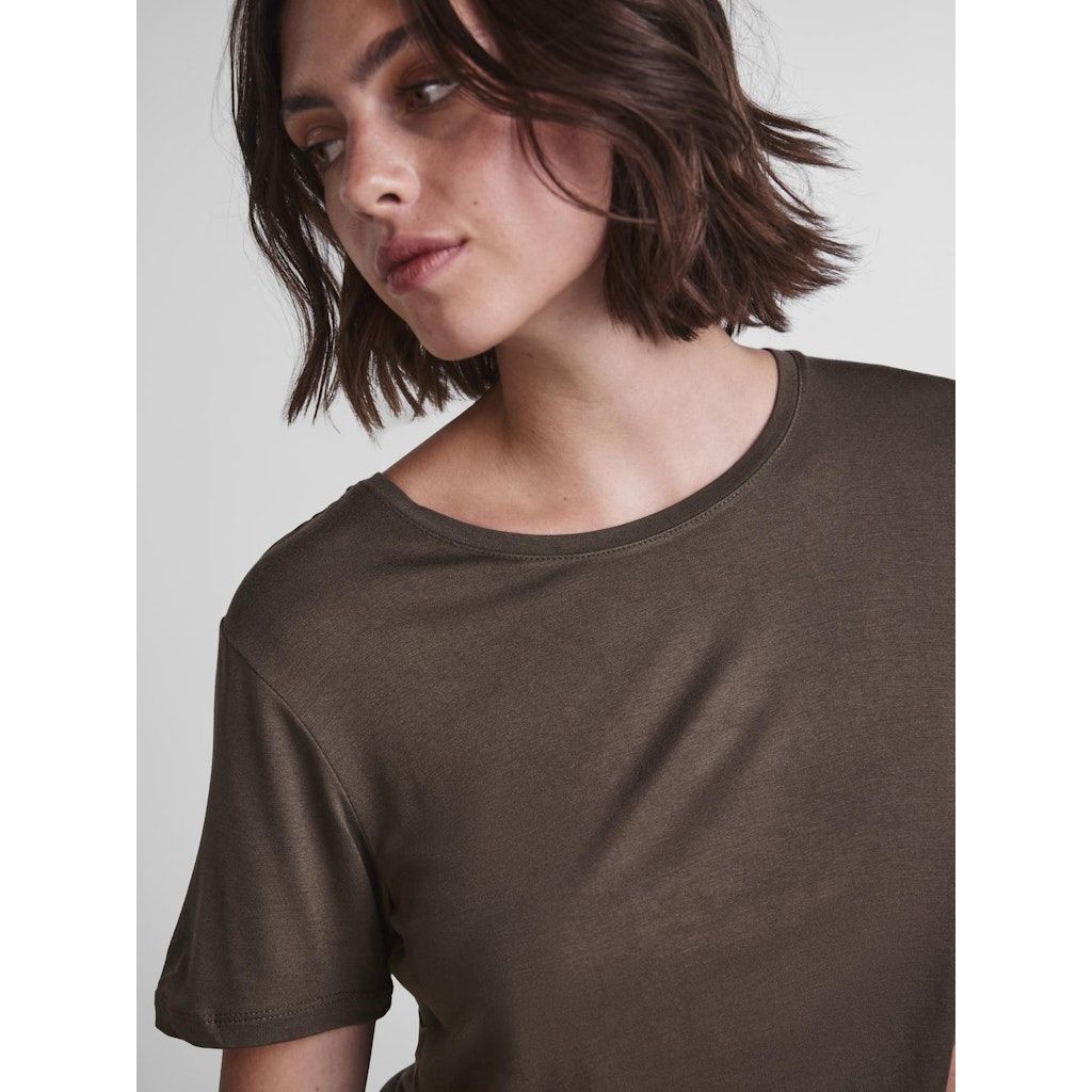 PIECES Midi sijonas moterims, Pilka, PCNEORA SS TIE TEE SA 2