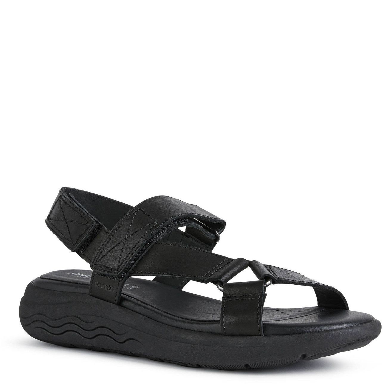 GEOX Basutės moterims, Juoda, SPHERICA EC5W SANDALS 1