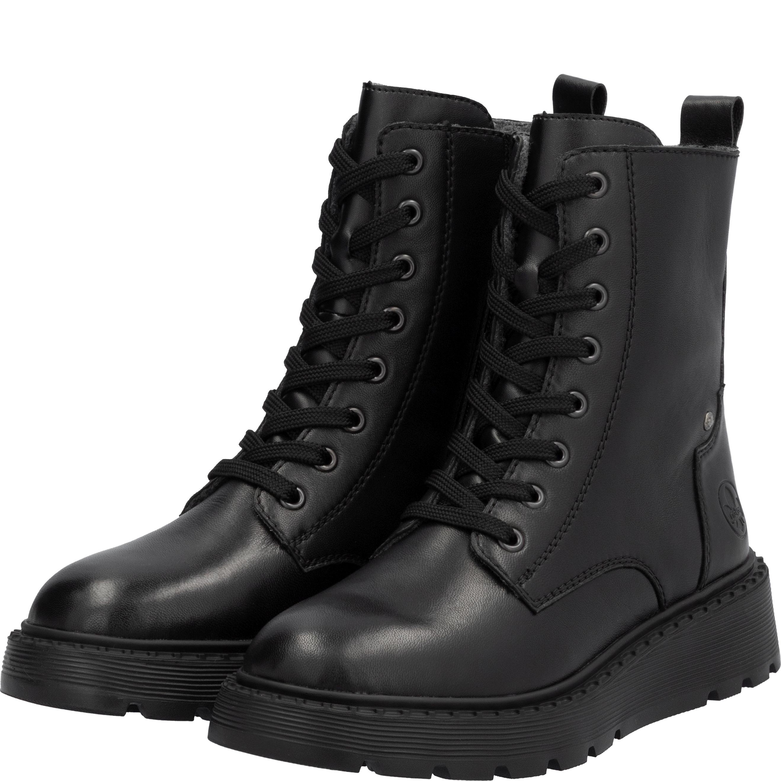 RIEKER Aulinukai moterims, Juoda, Ladies mid height boots 10