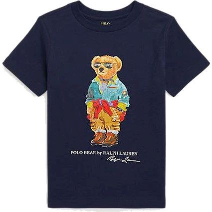 RALPH LAUREN KIDS Marškinėliai trump. rankovėmis berniukams, Mėlyna, Polo bear jersey tee (2-7) 1