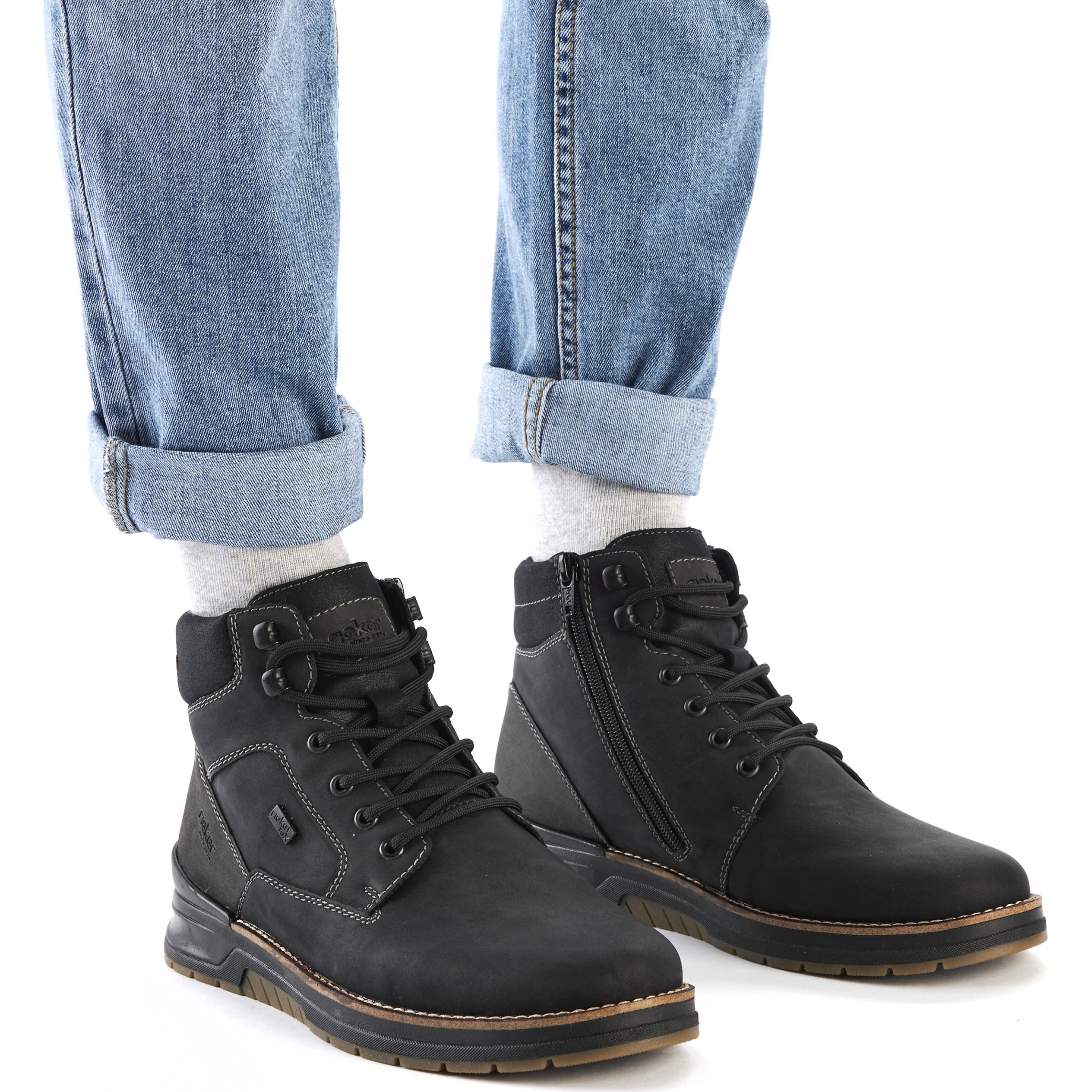 RIEKER Aulinukai vyrams, Juoda, Men's boots 2