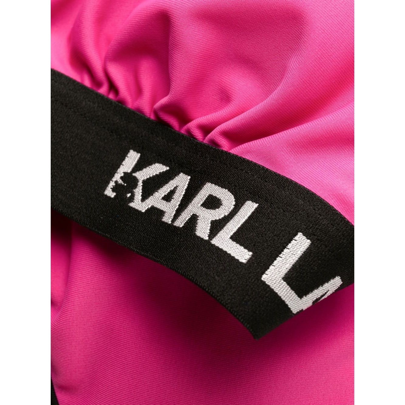 KARL LAGERFELD Viršutinė kostiumėlio dalis moterims, Rožinė, Triangle w/ logo elastic 3