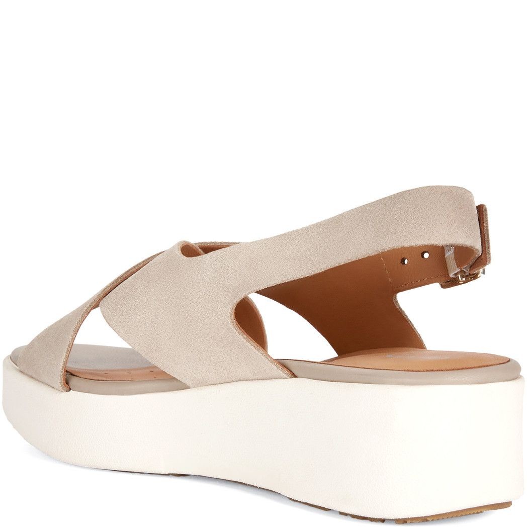 GEOX Basutės moterims, Smėlio, LAUDARA SANDALS 3