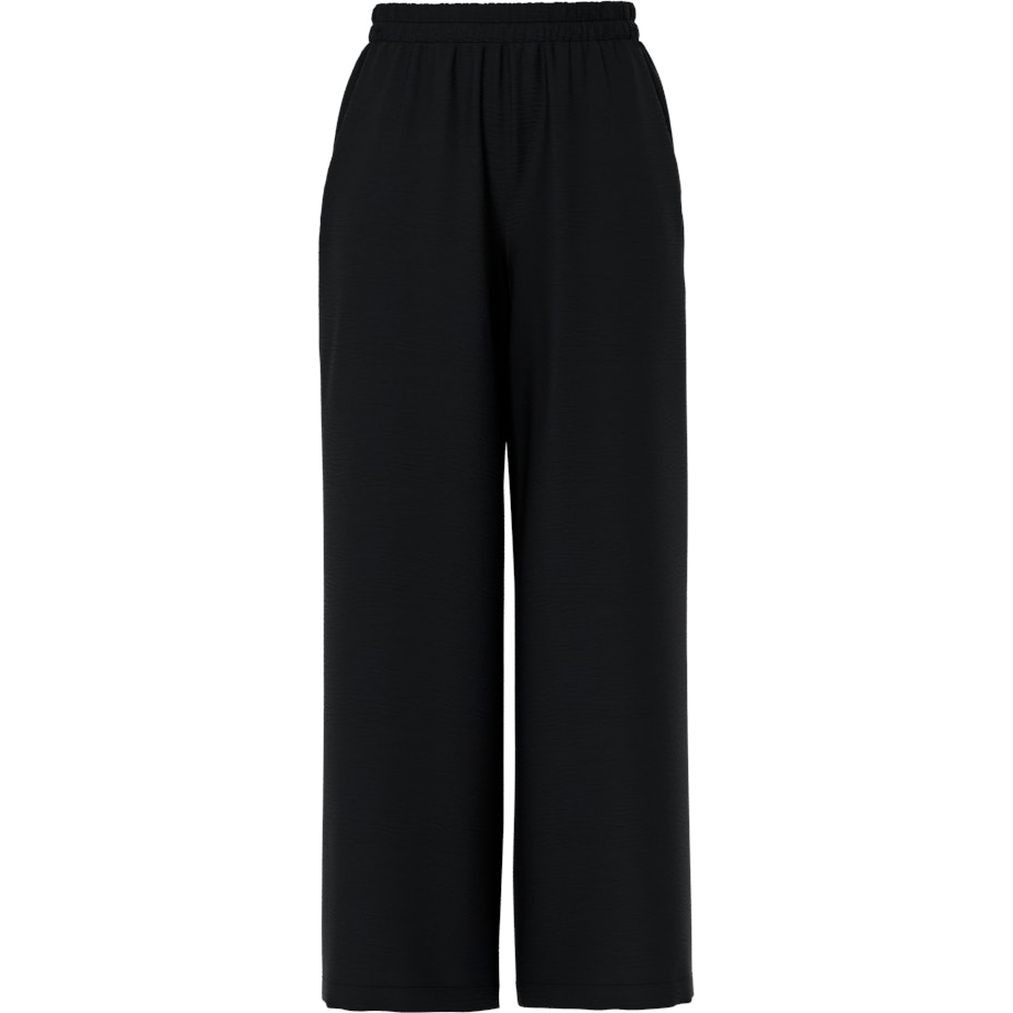 PIECES Formalios kelnės moterims, Juoda, Tiffany wide pants 1