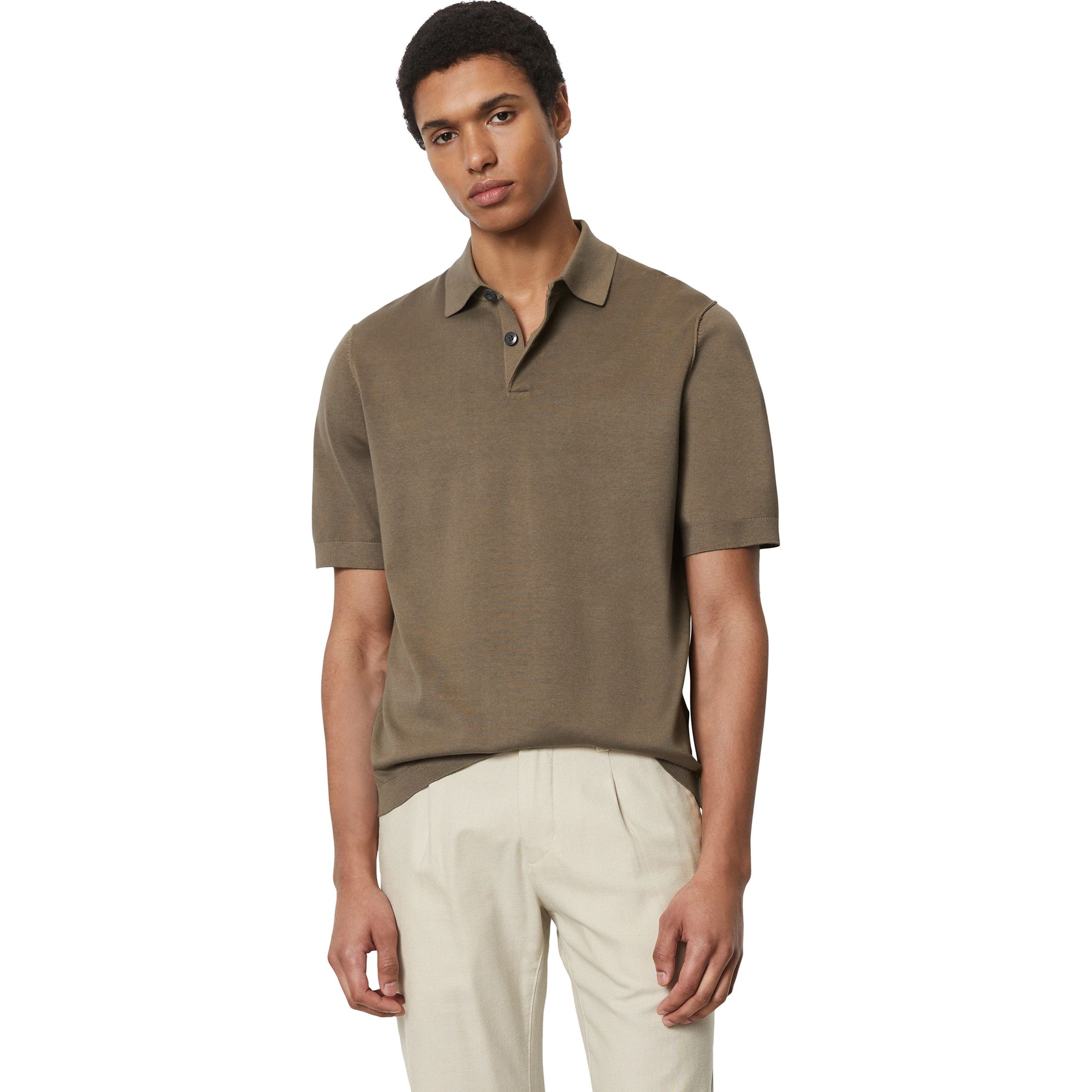 MARC O'POLO Polo marškiniai trumpos rank. vyrams, Ruda 2