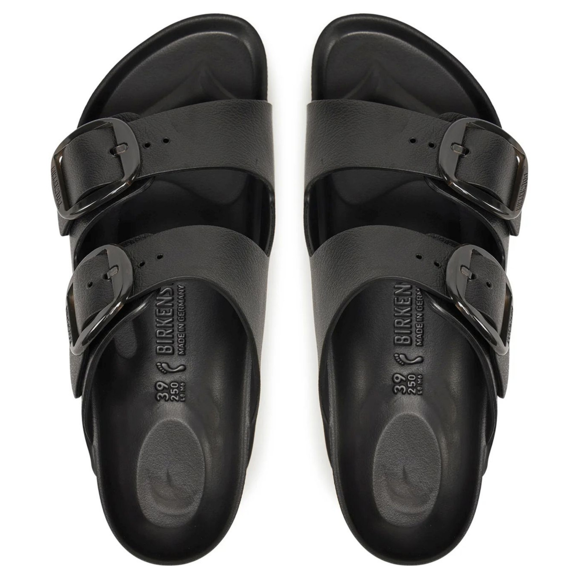 BIRKENSTOCK Šlepetės moterims, Juoda, Arizona Big Buckle slippers 4