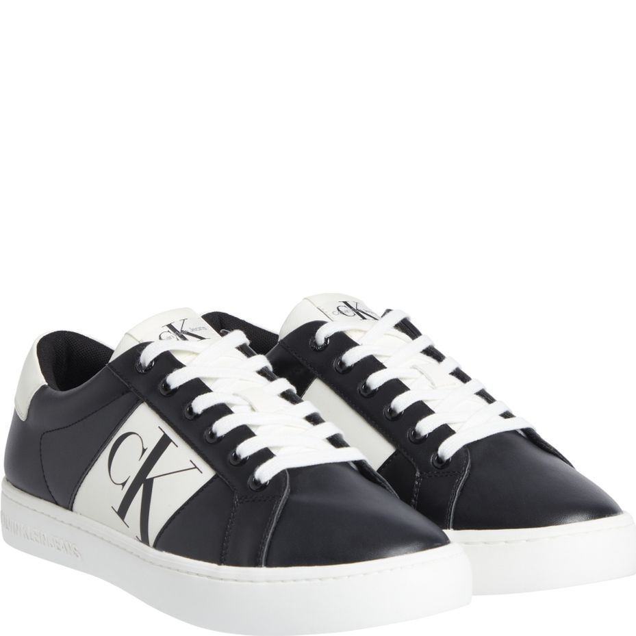 CALVIN KLEIN JEANS Sportiniai bateliai vyrams, Juoda, CLASSIC CUPSOLE R LTH-NY MONOG 2