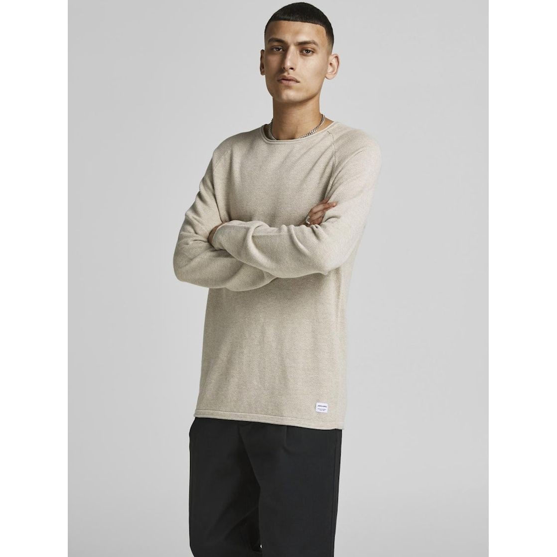 JACK & JONES Megztinis vyrams, JJEHILL KNIT CREW NE 3