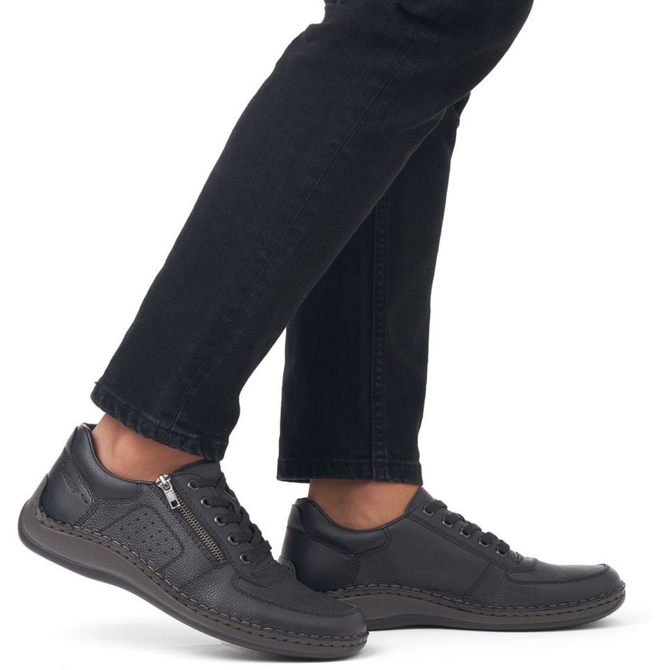 RIEKER Laisvalaikio bateliai vyrams, Juoda, LEISURE 2