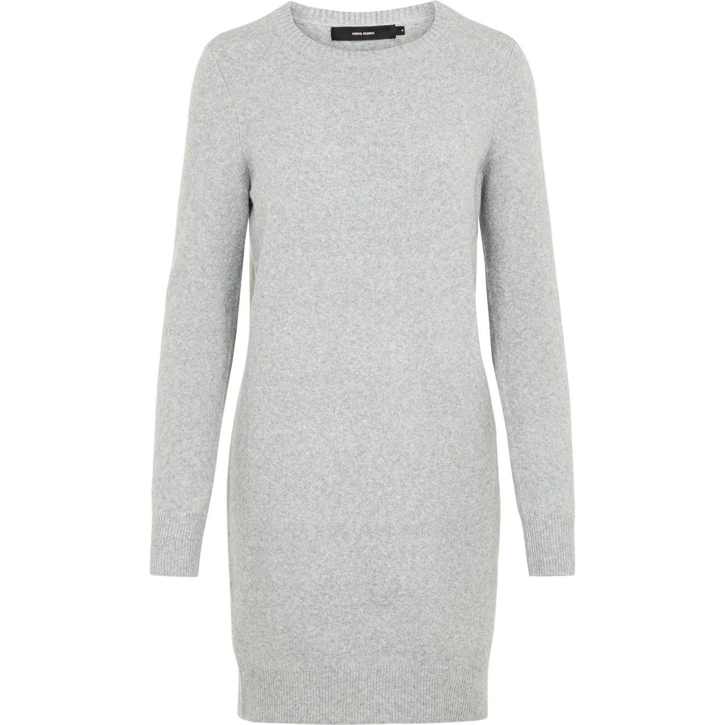 VERO MODA Midi suknelė moterims, Pilka, VMDOFFY LS O-NECK DR 1