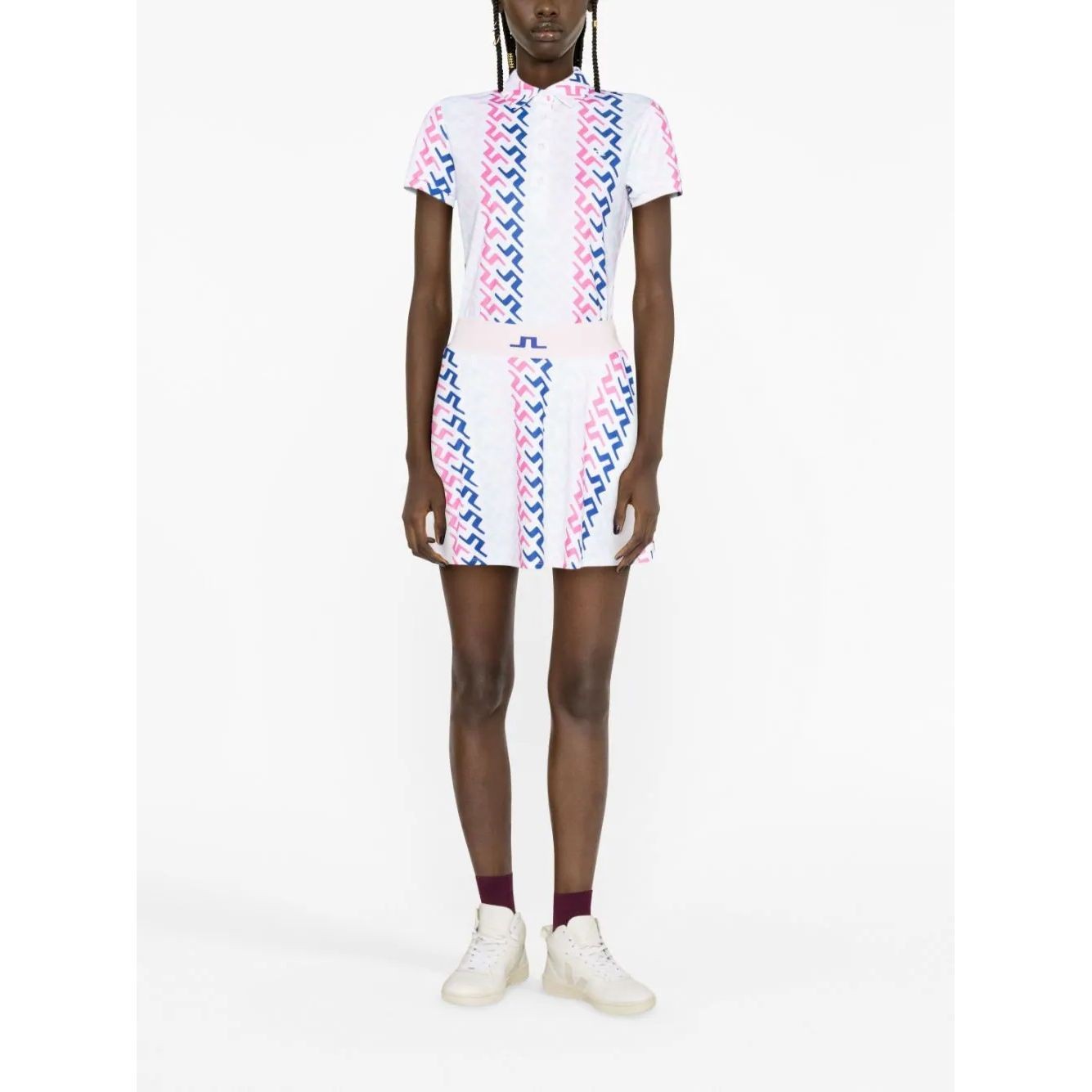 J.LINDEBERG Midi sijonas moterims, Smėlio, Joline print skirt 2