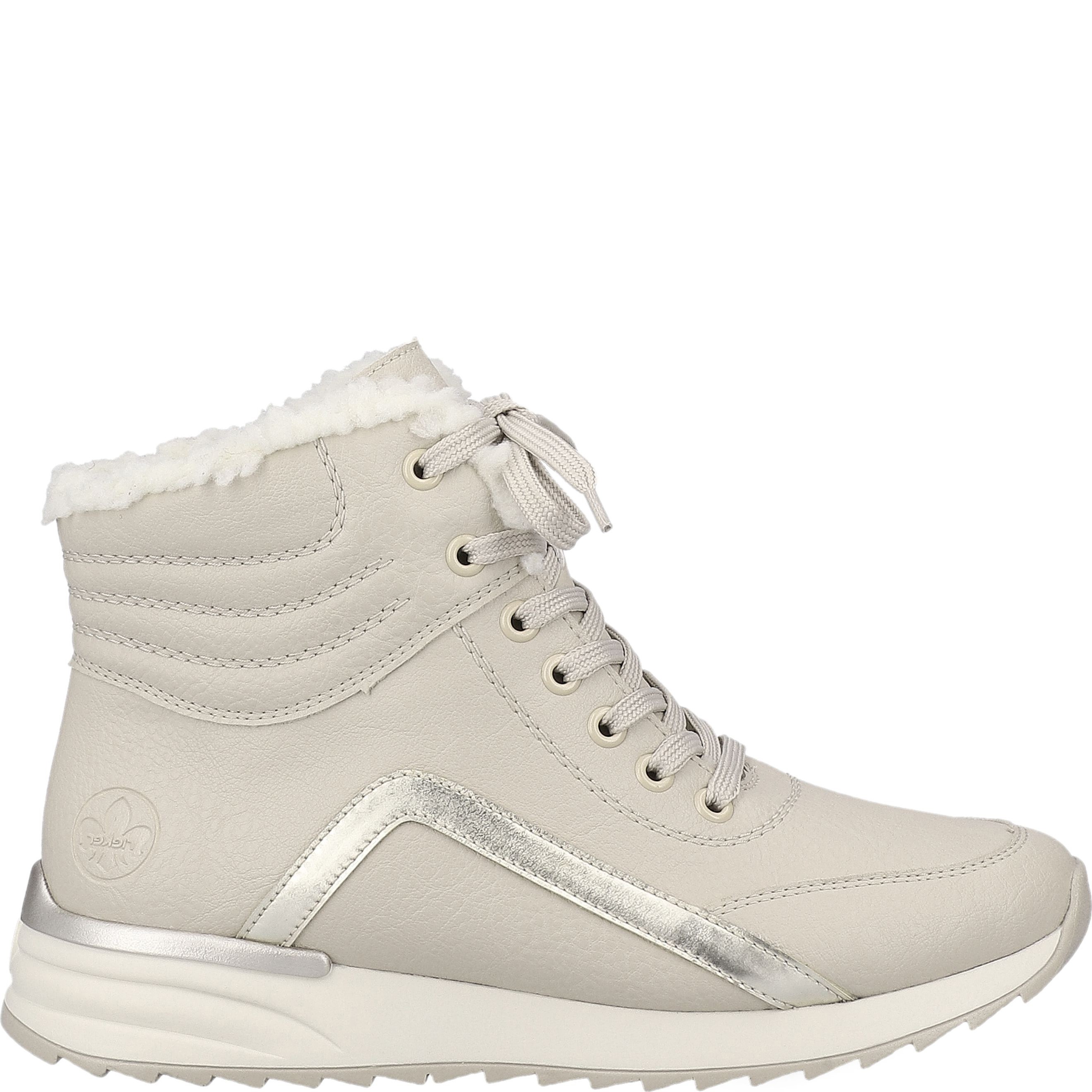 RIEKER Aulinukai moterims, Smėlio, Ladies mid height boots 4