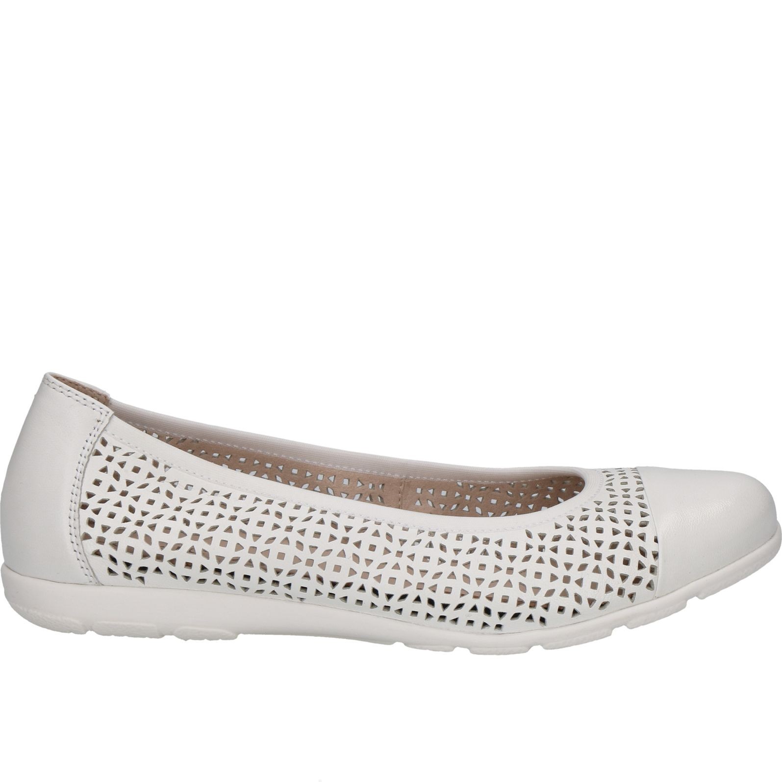 CAPRICE Balerinos moterims, Balta, Ballerinas 2