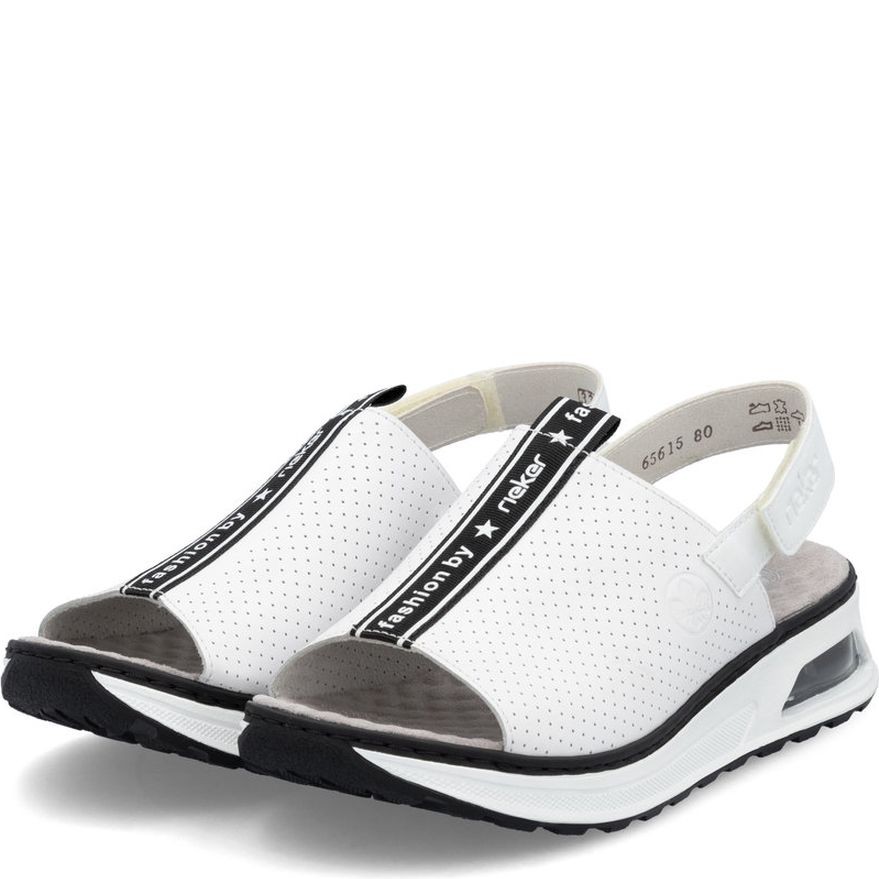 RIEKER Basutės moterims, Balta, Sandals 7