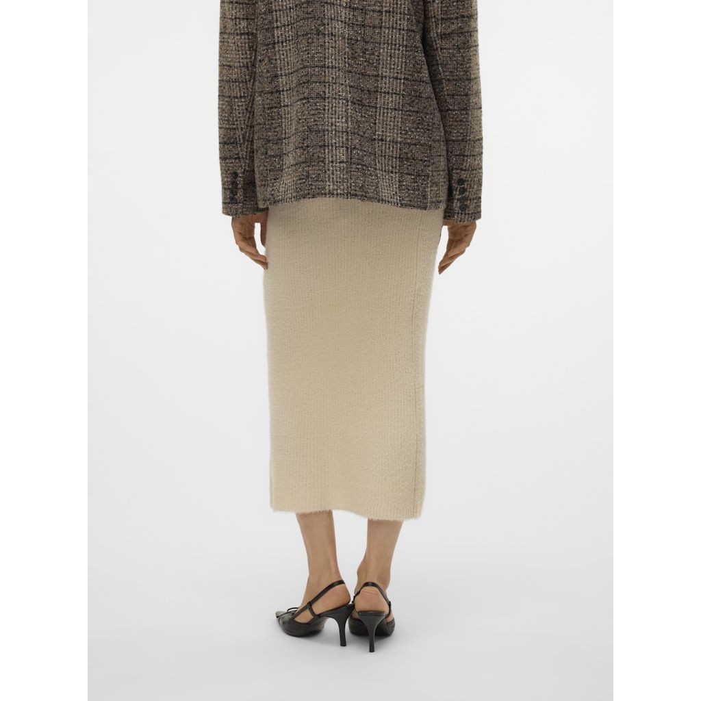 VERO MODA Maxi sijonas moterims, Smėlio, Puff calf pencil skirt boo 6
