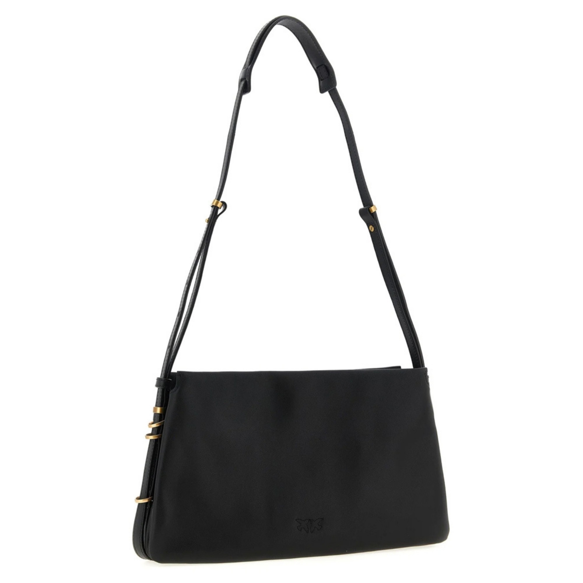 PINKO Rankinė per petį moterims, Juoda, Triplet vitello morbido 2