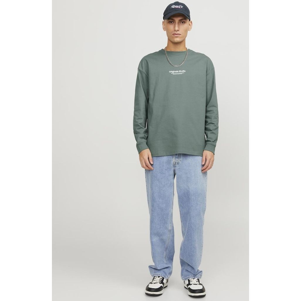 JACK & JONES Marškinėliai vyrams, Žalia, Jorvesterb t-shirts 5