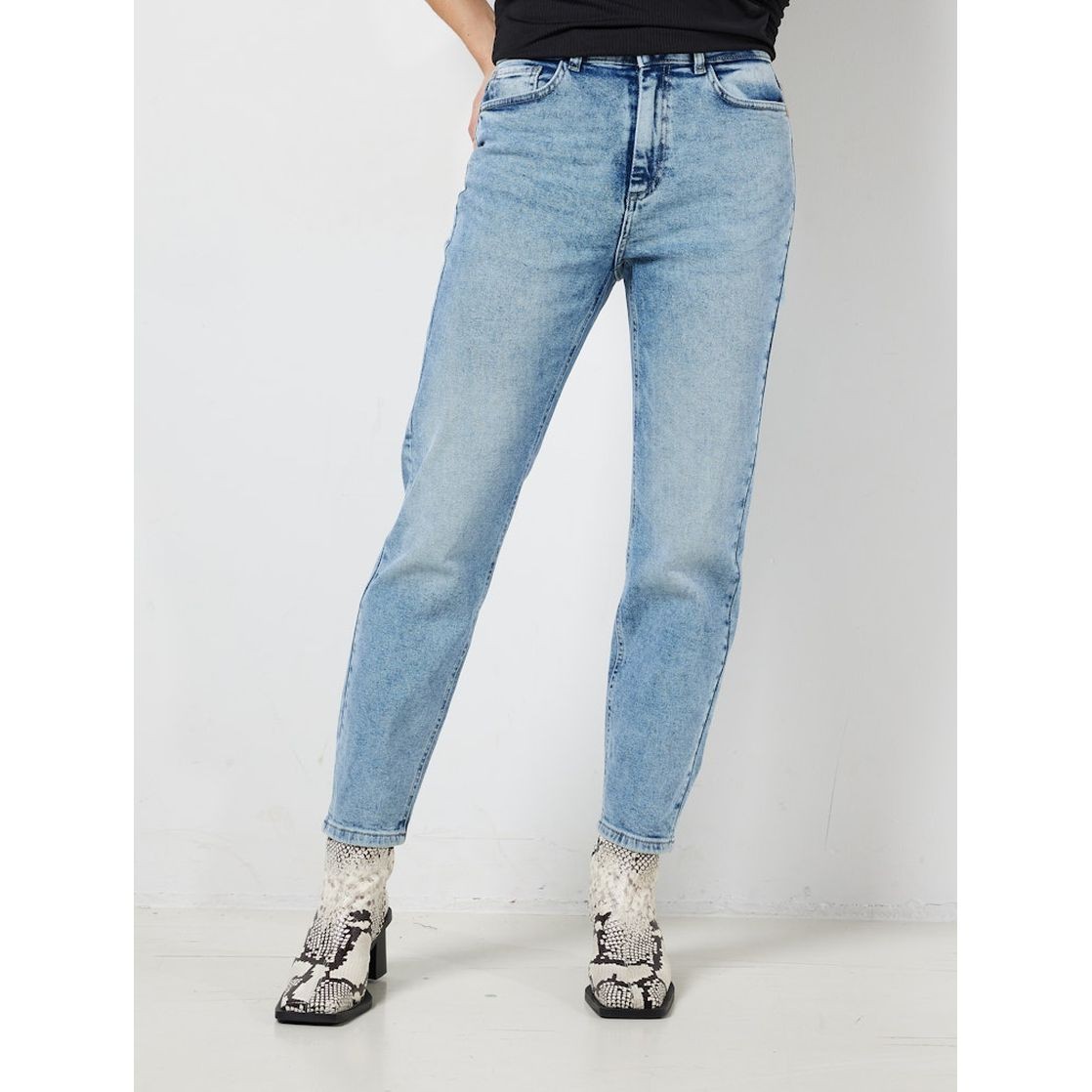 NOISY MAY Tiesūs džinsai moterims, Mėlyna, Nmmoni straight 6