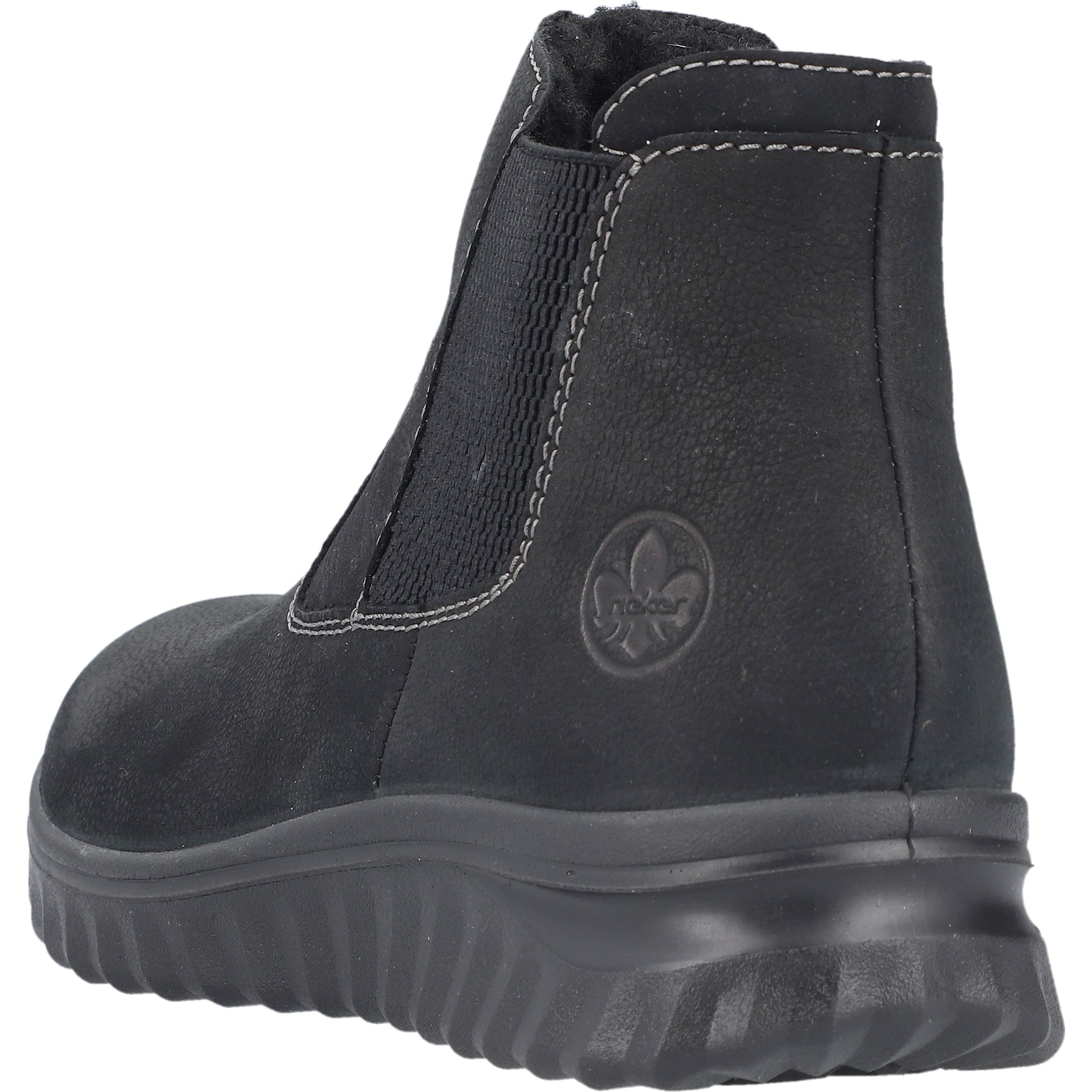 RIEKER Aulinukai moterims, Juoda, Ladies mid height boots 7