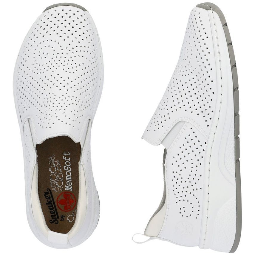 RIEKER Laisvalaikio bateliai moterims, Balta, LEISURE 11