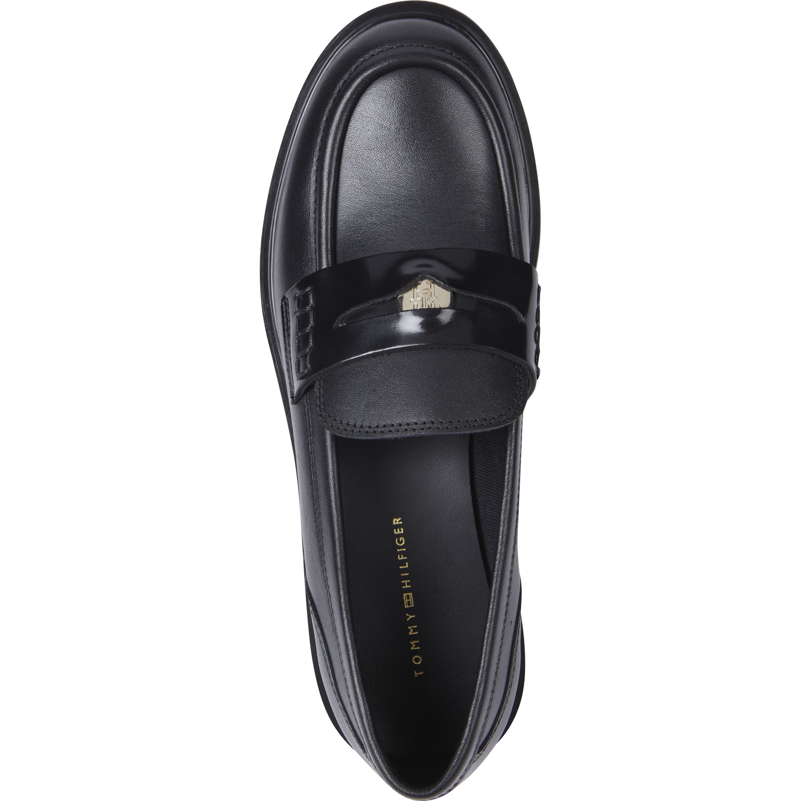 TOMMY HILFIGER Loaferiai moterims, Juoda, Penny loafer 3