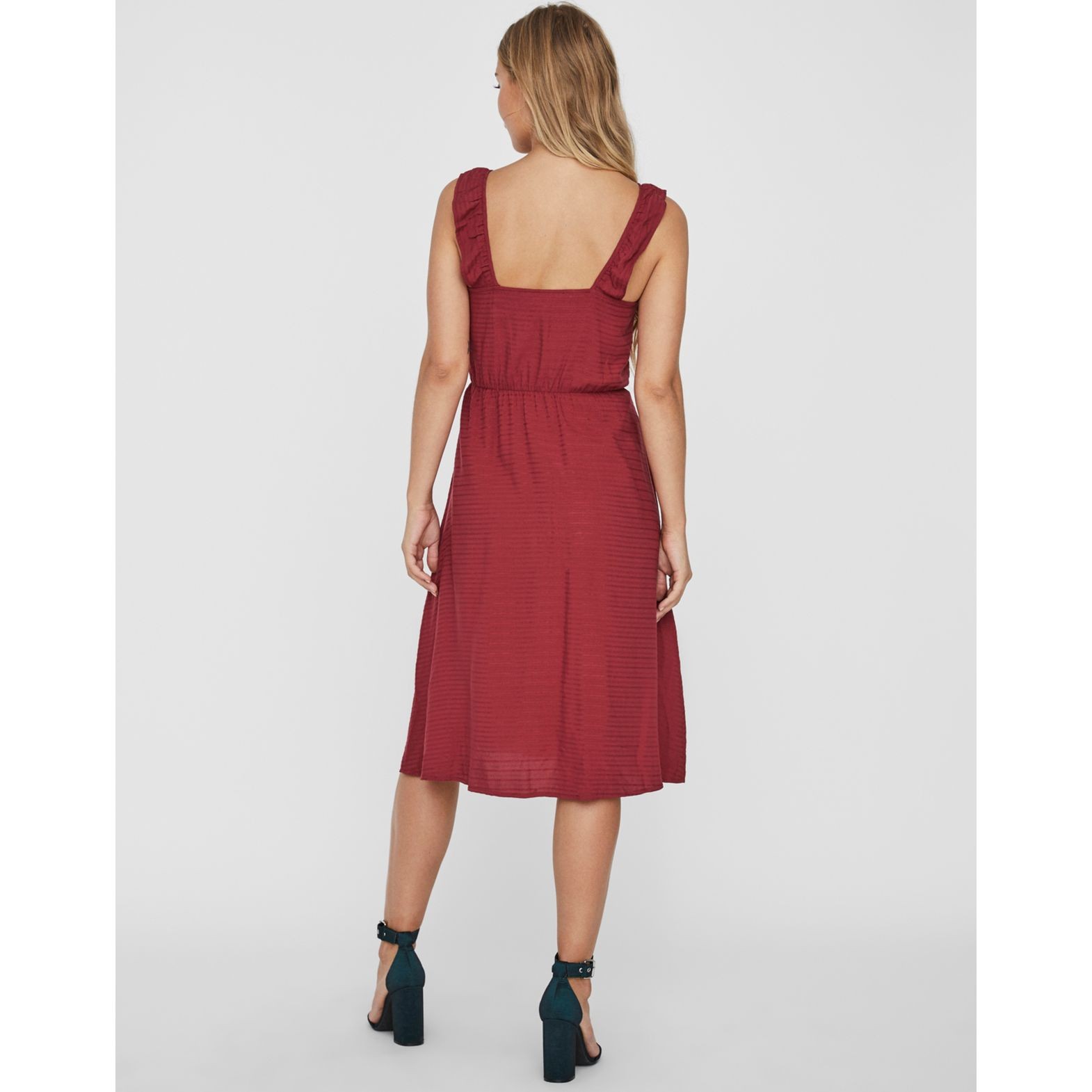 VERO MODA Maxi suknelė moterims, Raudona, VMSIFF BLK SINGL 3