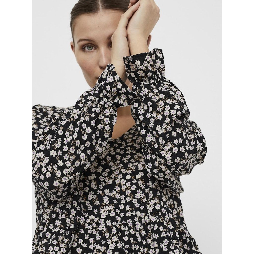 VERO MODA Palaidinės moterims, Juoda, VMSALINA LS CROPPED 5