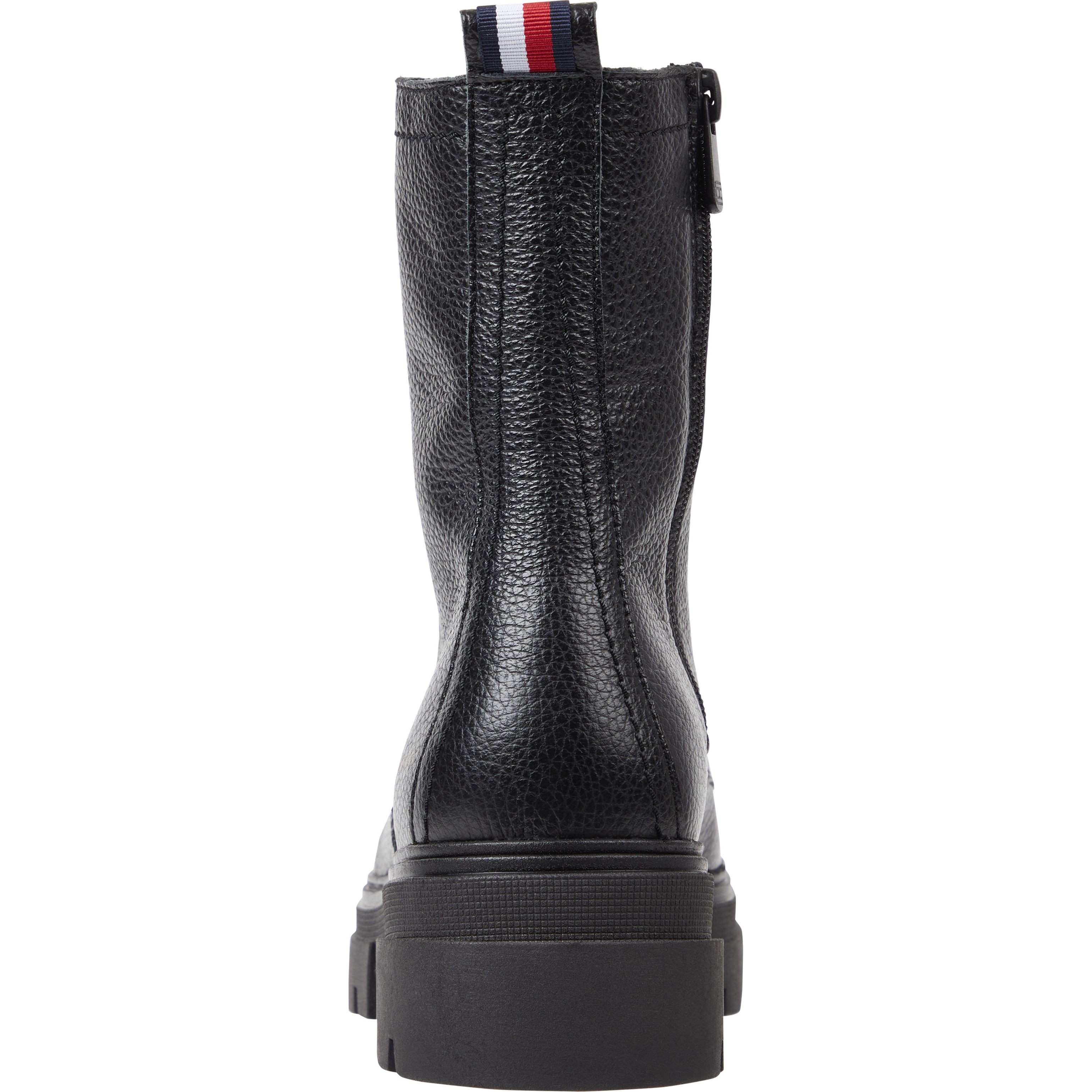 TOMMY HILFIGER Aulinukai moterims, Juoda, MONO LACE UP BOOT 6