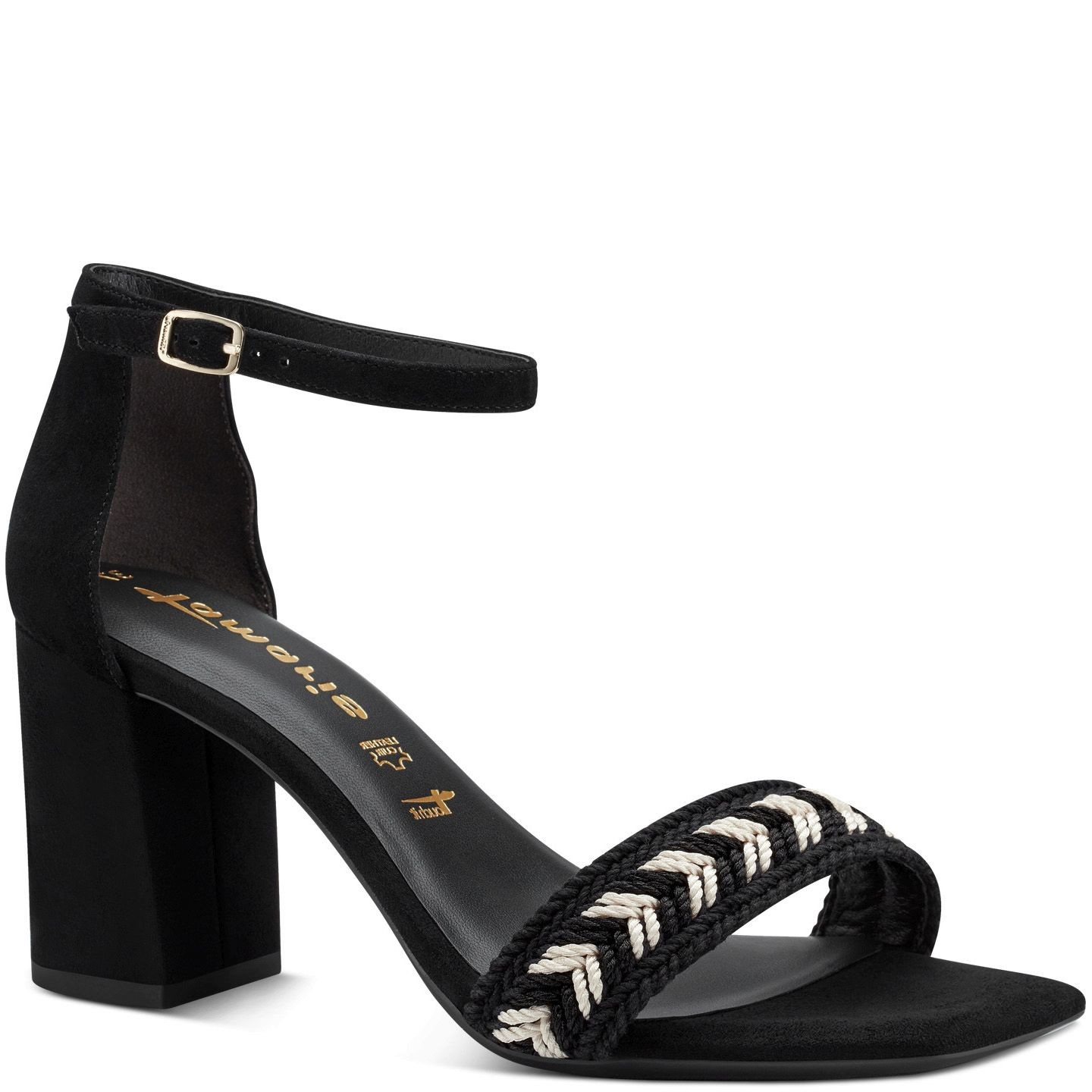 TAMARIS Basutės moterims, Juoda, SANDALS 1