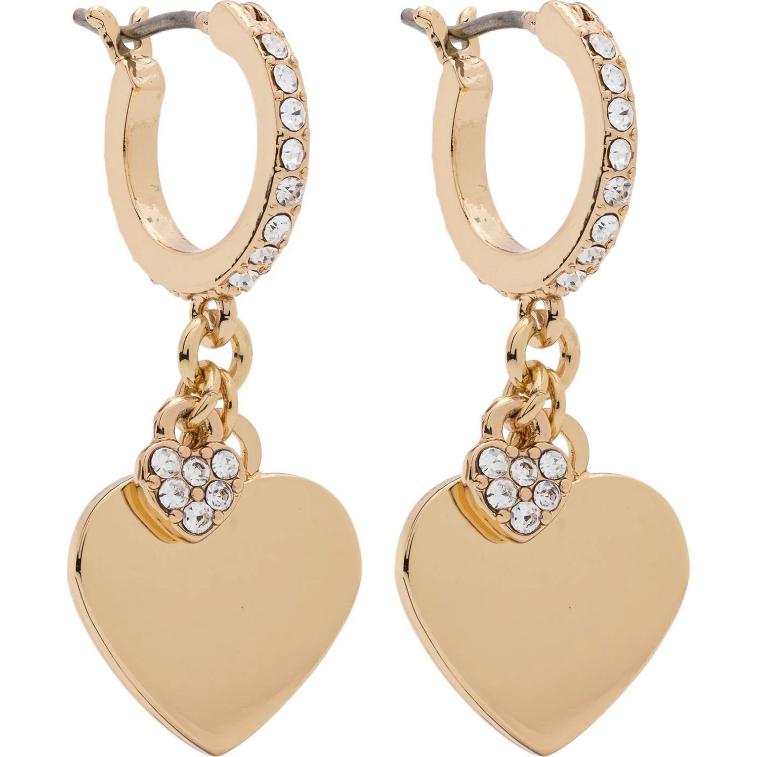 DKNY Auskarai moterims, Auksinė, Pe heart drop 1