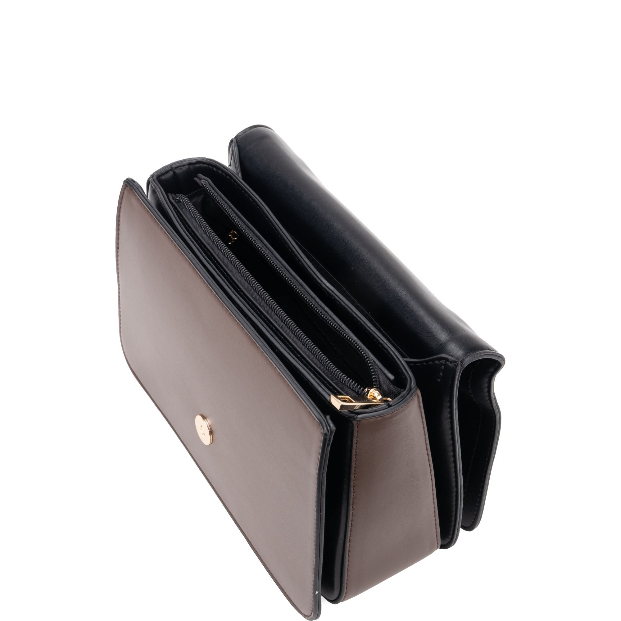 LA CONTE Rankinė per petį moterims, Juoda, Crossbody 3