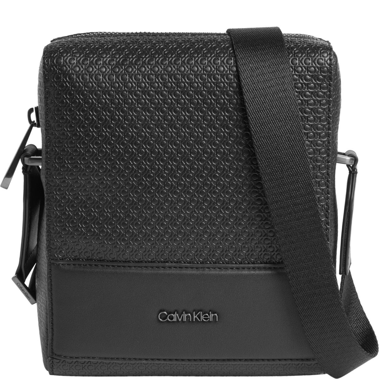 CALVIN KLEIN Rankinė per petį vyrams, Juoda, Minimalism reporter mono 1