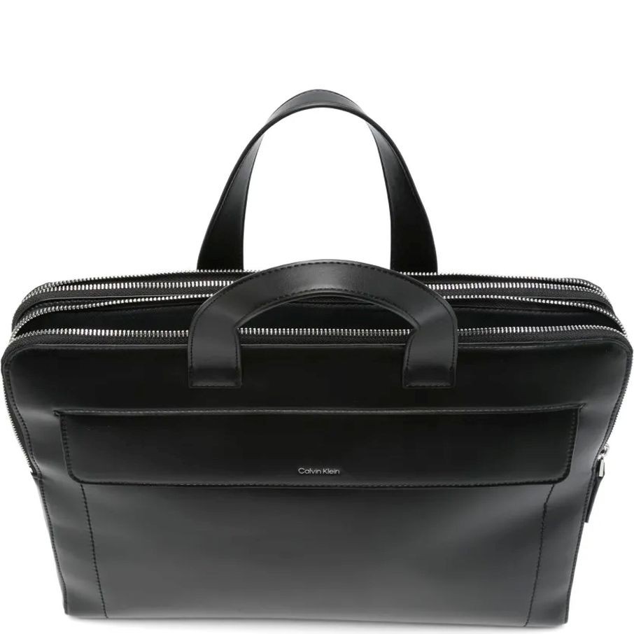 CALVIN KLEIN Dėklas kompiuteriui vyrams, Juoda, Sleek 2g laptop bag 4
