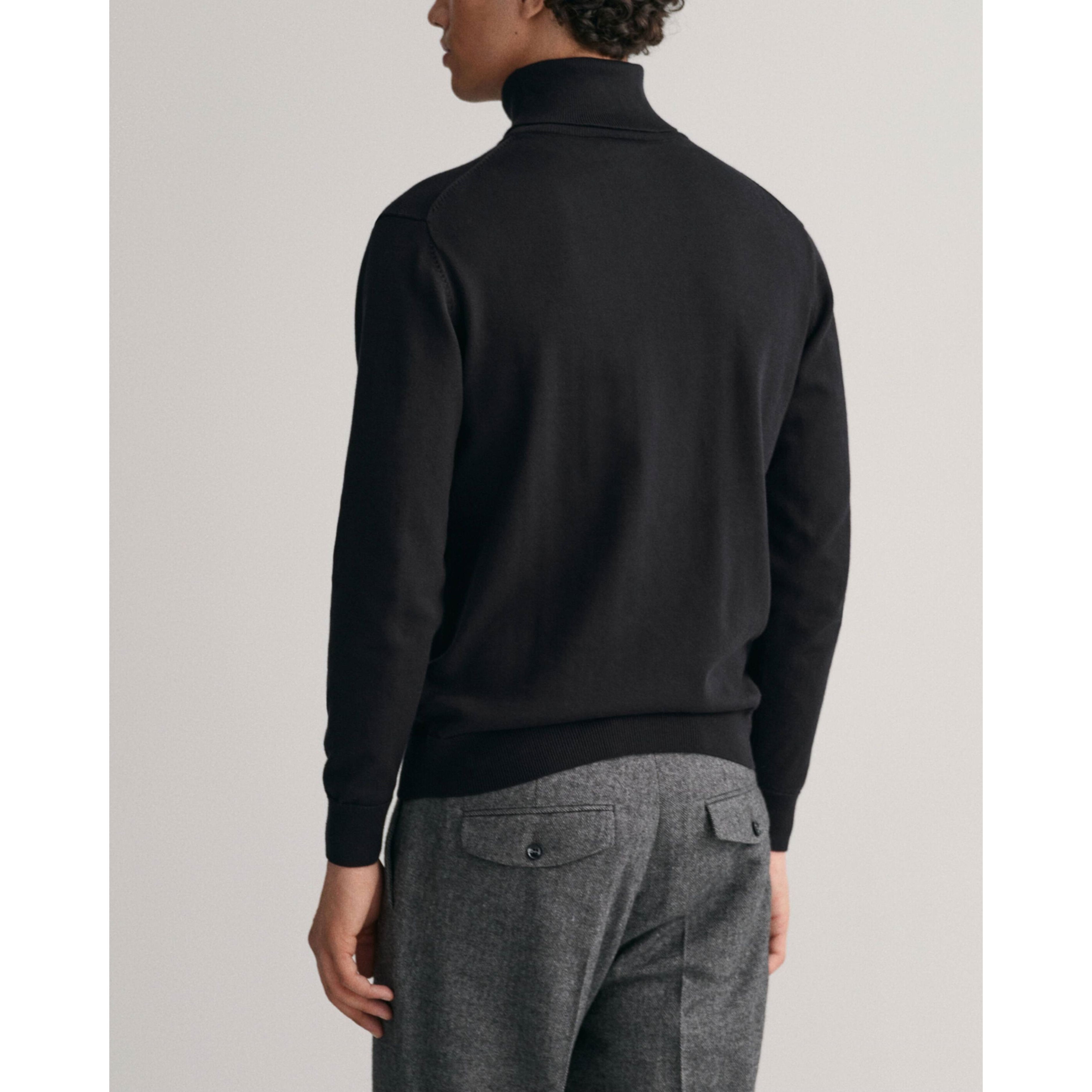 GANT Megztinis vyrams, Juoda, CLASSIC COTTON 3