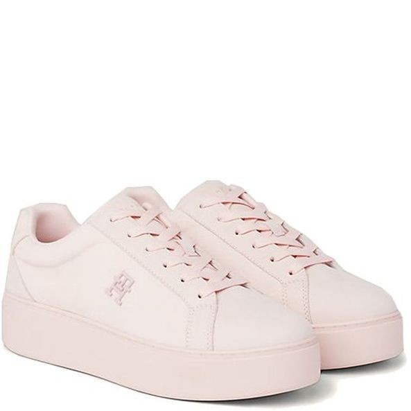 TOMMY HILFIGER Laisvalaikio bateliai moterims, Rožinė, Platform court sneaker 1