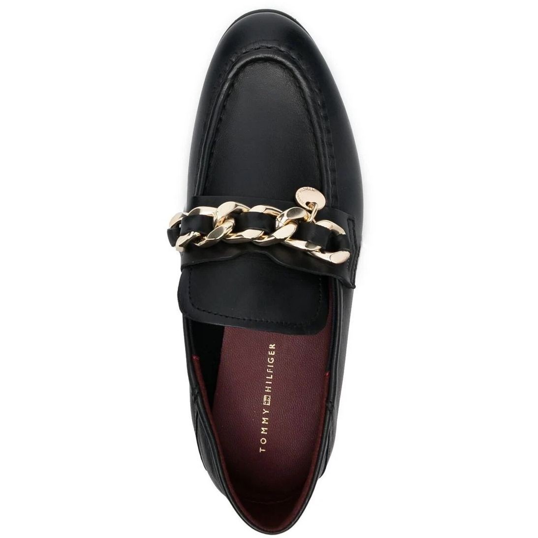 TOMMY HILFIGER Loaferiai moterims, Juoda, CHAIN LOAFER 4