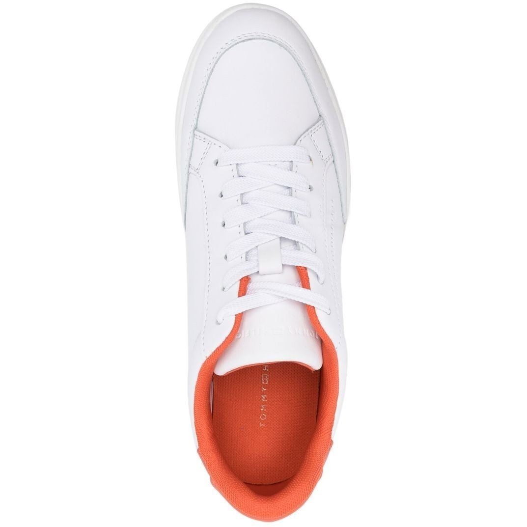 TOMMY HILFIGER Sportiniai bateliai moterims, Balta, FEMININE SNEAKER WITH POP 4