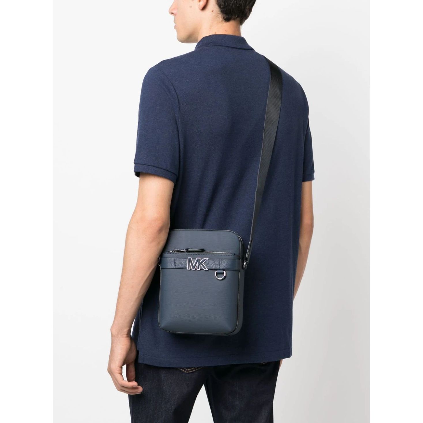 MICHAEL KORS Rankinė per petį vyrams, Mėlyna, Flight bag 3