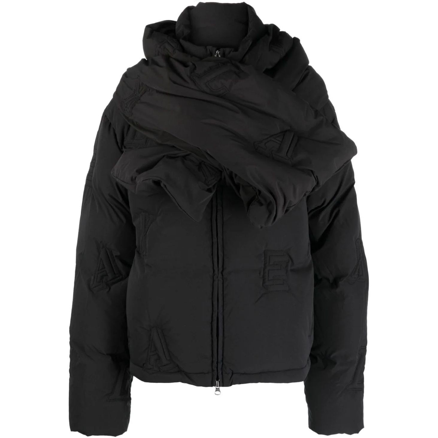 AXEL ARIGATO Pūkinė striukė moterims, Juoda, Monogram quilted puffer jacket 1