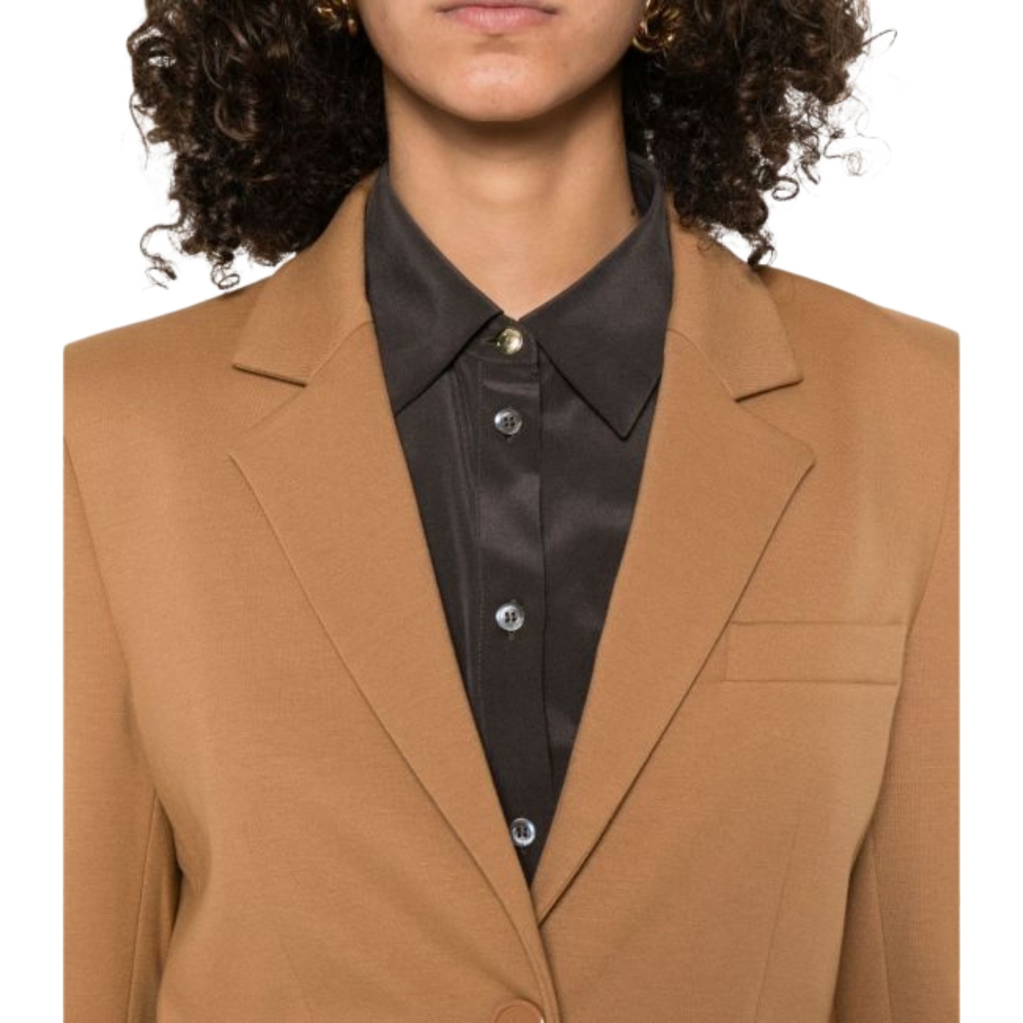 PINKO Švarkas moterims, Smėlio, Ruota jacket 5